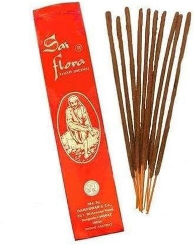 أعواد بخور لورد هندي ملفوفة يدويًا من سري ساي فلورا أغارباتي، عبوة من 5 قطع (25 جرام لكل واحدة) in Kuwait
