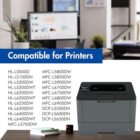 TN-850 Toner Cartridge 2-Pack Compatible for Brother TN850 Black Toner Cartridge TN 850 for HL-L6200DW MFC-L5850DW MFC-L5900DW MFC-L5700DW HL-L5100DN MFC-L6800DW Printer Ink in Kuwait