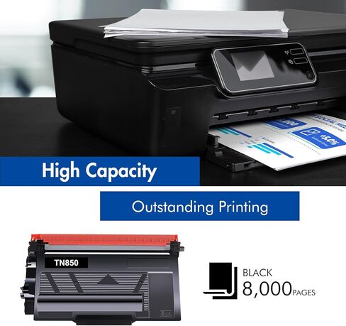 TN-850 Toner Cartridge 2-Pack Compatible for Brother TN850 Black Toner Cartridge TN 850 for HL-L6200DW MFC-L5850DW MFC-L5900DW MFC-L5700DW HL-L5100DN MFC-L6800DW Printer Ink in Kuwait
