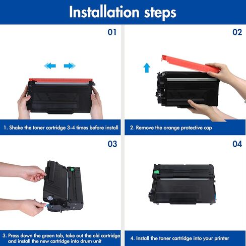 TN-850 Toner Cartridge 2-Pack Compatible for Brother TN850 Black Toner Cartridge TN 850 for HL-L6200DW MFC-L5850DW MFC-L5900DW MFC-L5700DW HL-L5100DN MFC-L6800DW Printer Ink in Kuwait