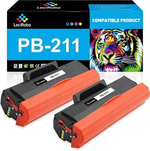 LeciRoba Compatible Toner Cartridge Replacement for Pantum PB-211 PB211 PB-211E PB211EV Black Toner Cartridge for Pantum P2502W P2500W P2200 M6500NW M6550NW M6552NW M6600NW M6602NW Printer (2-Pack) in Saudi Arabia