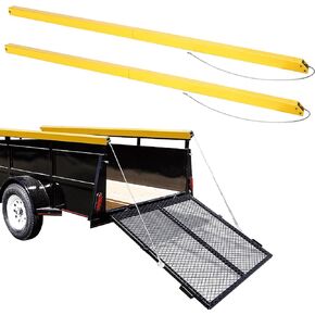 2 Side Trailer Gate Lift Assist Kit,Yellow Tailgate Assist Lift Assist System fit for Utility Trailers with 12 "to 24" Side Rails and 4 "to 6" Height Tailgate or Ramp,Max 180lbs Load Capacity in Kuwait