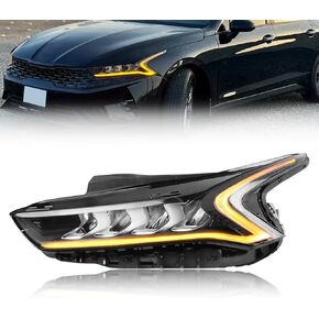 مجموعة مصابيح LED كاملة متوافقة مع 2021-2023 Ki-a K5 LX/LXS/EX (ليس لـ GT/GT-line)، مصباح أمامي للجانب الأيسر للسائق، 92101L3000 92102L3000، قطعة واحدة in Kuwait