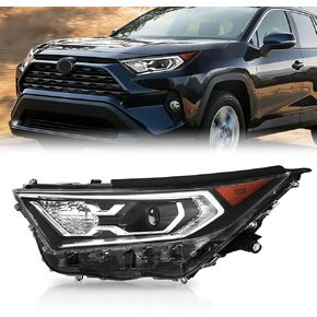 مجموعة المصابيح الأمامية JFN LED متوافقة مع المصابيح الأمامية الهجينة Toyota RAV4 2019-2023 مع Blubs (جانب الركاب (يمين)) in Kuwait