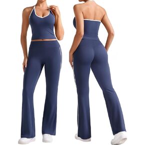 ريليتي مجموعات تجريب للنساء 2 قطعة الخامس الرقبة الرسن المحاصيل تانك الأعلى عالية الخصر مضيئة طماق التباين الزخارف رياضة اليوغا وتتسابق in Kuwait