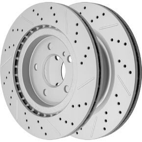 Disc Brake Rotor Rear Drilled and Slotted Vented Rotors for Infiniti Qx30 2017-2019, for Mercedes-Benz B Electric Drive 2014-2015/ B250 2013-2018/ B250E 2016-2017/ Gla250 2015-2020/ Cla250 in Kuwait