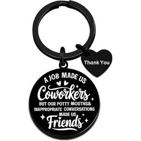 Work Besties Gifts for Women Men Funny Coworkers Keychain Appreciation Thank You Gifts Farewell Going Away Gifts for Female Colleague Employee Office Keychain for Her in Kuwait