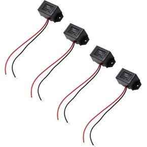 23 X 15 MM 12V Electronic Buzzer Alarm with Lead for Cell Phone,Telephone and Doorbell (4 PCS) in Kuwait