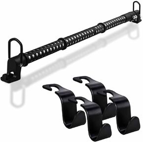 Car Clothes Hanger Bar Heavy Duty, Clothing Racks for Hanging Clothes in Car Telescoping 34-54inch Car Clothes Rack Suitable for Cars Trucks SUVs. (34-50inch) in Kuwait