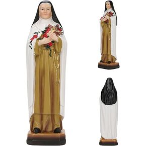 St Therese of Lisieux Statue – 8.2 x 2.4 x 2.2 Inch Resin Catholic Saint Figurine on Base, Inspirational Christian Gift, Religious Decor for Holiday, Reception, Celebration, or Housewarming in Kuwait