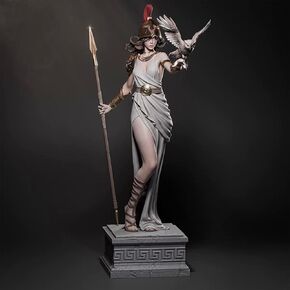 DIY 3D Athena Mold Statue Figurine Greek Roma Renaissance Sculpture Mythology Decor for Book Shelf Cabinet Office Table Desk Top Decoration Centerpieces Ornaments (200mm) in Kuwait