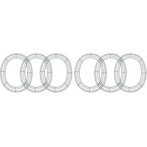 Amosfun 3 pcs Metal Wire Wreath Form Christmas Wreath Frames Wreath Ring Fall Festival Halloween Decoration Door 11.8 Inch in Kuwait