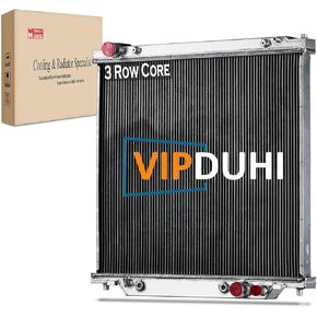 6.8L Radiator Compatible with 2000-2005 Ford Excursion 1999-2004 Ford F250 Power Stroke F350 F450 F550 Powerstroke Super Duty 7.3L 2001 2002 2003, 2 Row Aluminum Radiators in Kuwait