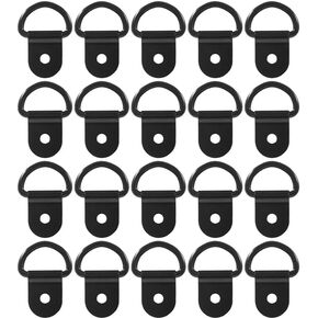 20 PCS D Ring Tie Down Anchor Black Heavy Duty D Ring Trailer Tie Downs for Truck, Trailer, Boat, Camper, Cargo Control & Surface Mount in Kuwait