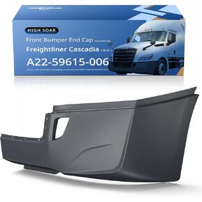 تعزيز نهاية المصد المرتفع المتوافق مع Freightliner Cascadia 2018+ غطاء المصد الأمامي تعزيز دعم المصد الداخلي مع ملحقات الشاحنة المقطوعة بضوء الضباب، جانب الراكب الأيمن in Kuwait