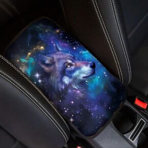 غطاء وسادة لمسند الذراع بطبعة وردة للسيارة مقاوم للخدش ووحدة التحكم المركزية ومسند الذراع وغطاء حماية عالمي مناسب لشاحنة سيدان وسيارات الدفع الرباعي، أحمر وأسود in Kuwait