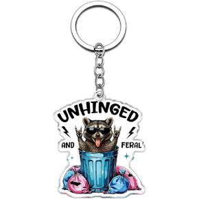 Raccoon Gifts for Women Raccoon Keychain Funny Raccoons Accessory for Key Bag Decor Funny Trash Panda Keychain Birthday Gift for Raccoons Lovers Key Ring Hottest Christmas Gifts 2025 in Kuwait