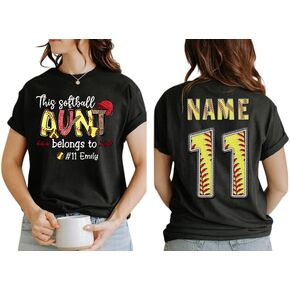 Personalized Mom Shirt - Softball Mom T-Shirt for Women in Kuwait
