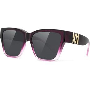 نظارات شمسية من Meeloog Over Glasses للنساء مستقطبة أنيقة وظلال عيون كاتي أكثر من الزجاج للنساء للقيادة الكبيرة MST0065 in Kuwait