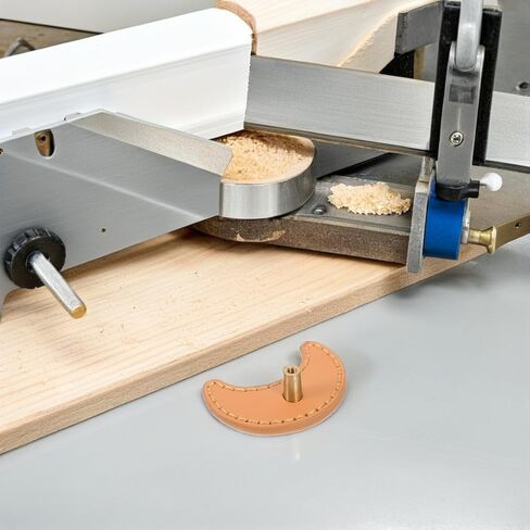 Luxshiny 2pcs Moon Shaped Cabinet Door Handles with Khaki Pu Leather, Single Hole Drawer Pulls for Wardrobe and Dresser Furniture Hardware in Kuwait