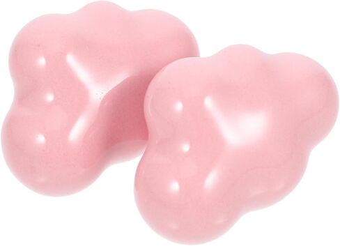 VICASKY 2pcs Cloud Shape Ceramic Cabinet Knobs Vintage Door Pulls for ’ Bedroom Dresser Drawer Handles with Screws, Light Pink Cartoon Furniture Hardware for Nursery Wardrobe in Saudi Arabia