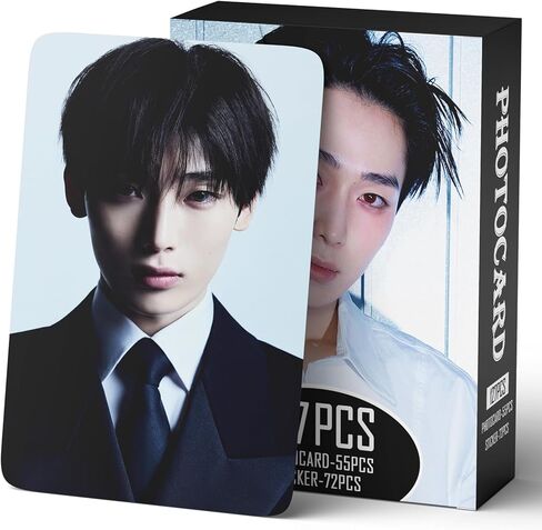 Yuto 127 PCS Photocards 55 PCS Lomo Cards Set 72 PCS Stickers postcard Gift Merchandise for Boys and Girls(Heeseung) in Saudi Arabia