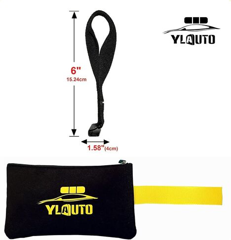 Rooftop Cargo Tie Down Hook Straps for Attaching Car Top Carriers Without A Roof Rack,100% Waterpoof,Suitable for Any Rooftop Cargo Carrier,No More Straps Inside Your Car(6PCS) (Orange) in Kuwait