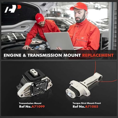 A-Premium 2-PC Transmission Mount and Torque Strut Mount Kit Compatible with Hyundai 2015-2017 Sonata, 2.0L 2.4L, Automatic Transmission, Replace# 21830C1170 in Saudi Arabia