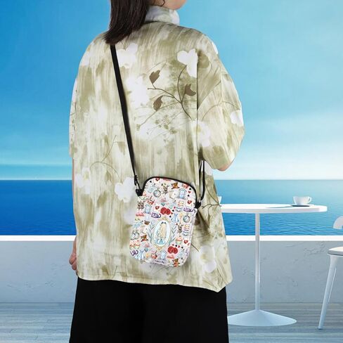 WCGXKO Fairy Tale Movie Gift Fairy Tale Fans Gift Wonderland Movie Lover Inspirational Gift Zipper Crossbody Purses Bag in Saudi Arabia
