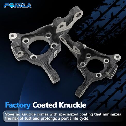 2 x Front Left and Right Steering Knuckle for Subaru Outback 2005-2014, Forester 2009-2014, Impreza 2008-2014, Legacy 2005-2014, XV Crosstrek, 698-221 698-220,Front Driver and Passenger Side in Saudi Arabia
