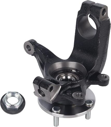 KUSATEC 698-407 Front Suspension Steering Knuckle & Wheel Bearing Hub Assembly Compatible with Ford Focus 2006 2007 2008 2009 2010 2011, Left driver Side, Replace # 6S4Z1215B in Saudi Arabia
