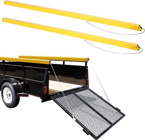2 Side Trailer Gate Lift Assist Kit,Yellow Tailgate Assist Lift Assist System fit for Utility Trailers with 12 "to 24" Side Rails and 4 "to 6" Height Tailgate or Ramp,Max 180lbs Load Capacity in Kuwait