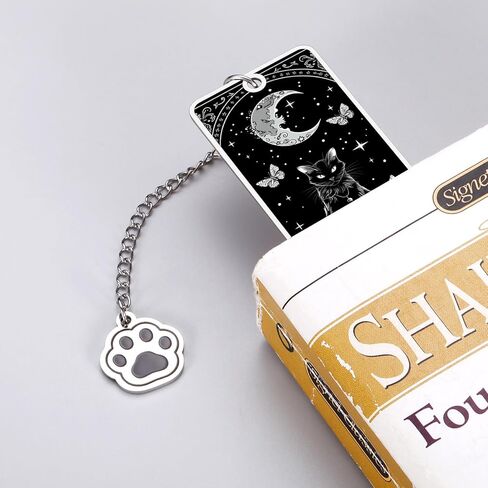 Cat Teacher Gift Easter Basket Stuffers for Teens Girls Horror Black Cat Bookmark Gifts for Women Cat Lover Gifts for Men Wicked Bookmarks for Book Lovers Gothic Book Accessories for Reading Women in Saudi Arabia