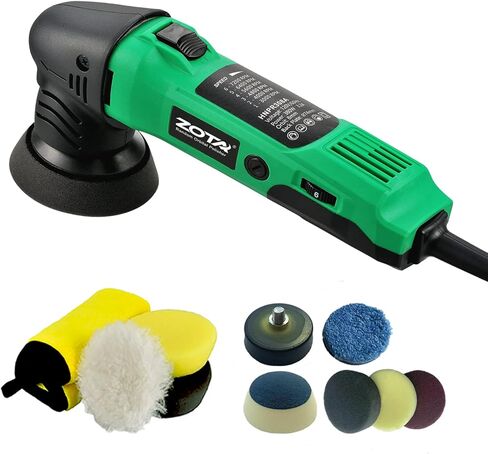 Mini Buffer Polisher,2"/3"-8mm Random Orbital polisher,Lightweight Professional Small Polisher for Car Detailing(Black) in Saudi Arabia