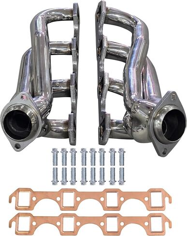 Polished Stainless Steel Shorty Headers for Ford Mustang 1979-1993 5.0L V8 in Saudi Arabia
