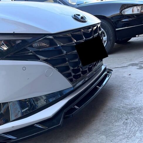Front Bumper Lip Splitter Spoiler Fit for Hyundai Elantra 2021 2022 2023 SE/SEL/Limited Gloss Black 4pcs Accessories Air Chin Body Kit in Kuwait