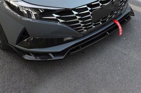 Front Bumper Lip Splitter Spoiler Fit for Hyundai Elantra 2021 2022 2023 SE/SEL/Limited Gloss Black 4pcs Accessories Air Chin Body Kit in Kuwait