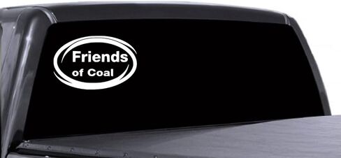 Friends of Coal Vinyl Decal Bumper Sticker Car Truck Automotive Window Sticker (4" X 6") in Saudi Arabia
