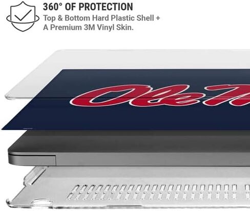 Skinit Case + Skin Compatible with MacBook Pro 16in (2021) - Officially Licensed Rebels Ole Miss Design in Saudi Arabia