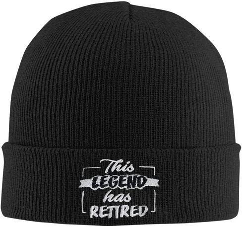 Retirement Gifts for Women Men, This Legend Has Retired Beanie Hats, Happy Retirement Party Decorations, Soft Warm Knit Plain Skull Caps Retired Gifts for Dad, Mom, Grandpa, Grandma in Saudi Arabia