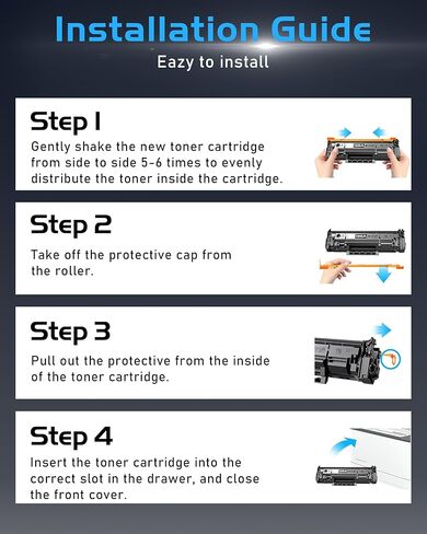 138A Toner Cartridges Black 4 Pack Pro MFP 3101fdw Replacement for HP138A 138A W1380A 138X W1380X Black Toner Compatible with HP Laser Jet Pro 3001fdw 3001dw MFP 3101fdw Printer 138A Ink (4 Black) in Kuwait
