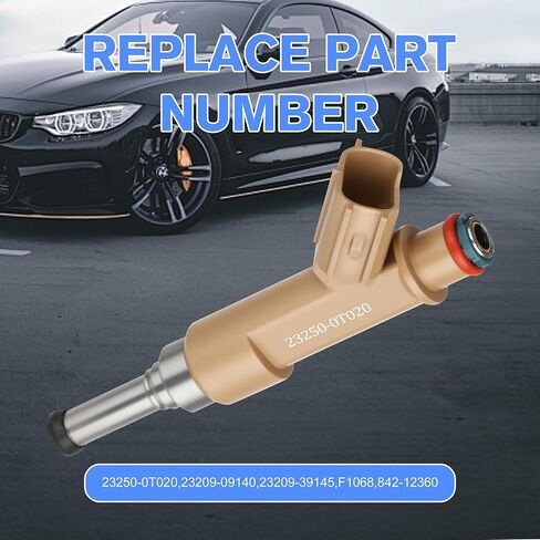 Pack of 4 Fuel Injector Compatible with Toyota Corolla 1.8L 2009-2018,Matrix 2009-2013,Compatible with Scion xD 2008-2014,12 Holes, Replace Part OE 23250-0T020,23209-09140 in Saudi Arabia