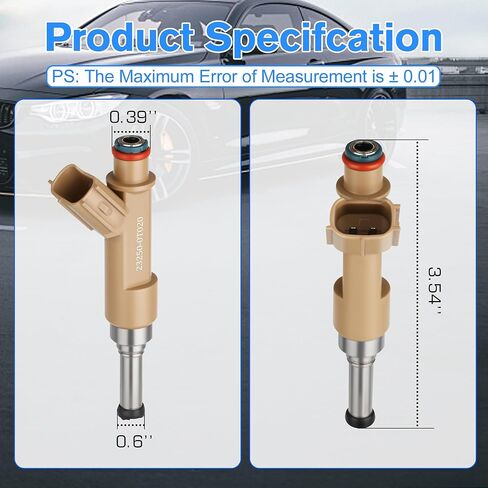 Pack of 4 Fuel Injector Compatible with Toyota Corolla 1.8L 2009-2018,Matrix 2009-2013,Compatible with Scion xD 2008-2014,12 Holes, Replace Part OE 23250-0T020,23209-09140 in Saudi Arabia