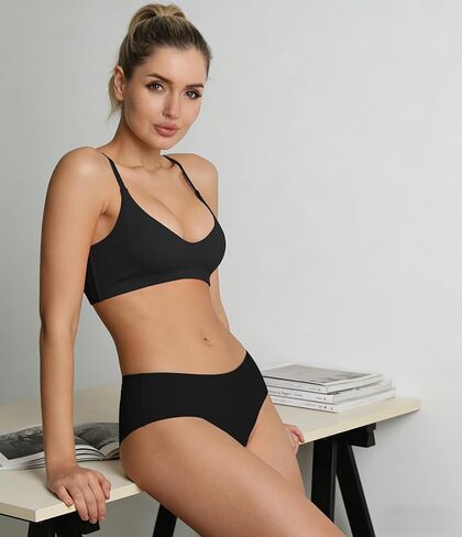 Women's Soft Scoop Bralettes No Padding Bras Unlined No Underwire Comfort Sleep Bralette Everyday Bra in Saudi Arabia