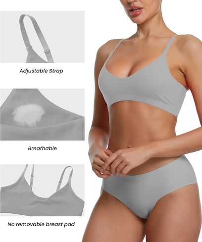 Women's Soft Scoop Bralettes No Padding Bras Unlined No Underwire Comfort Sleep Bralette Everyday Bra in Saudi Arabia