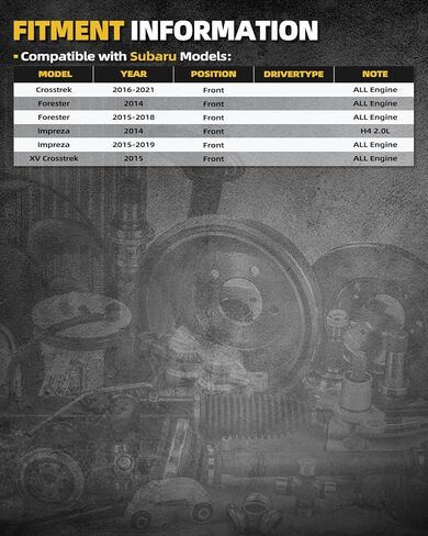 513413 Front Wheel Bearing Hub Assembly Fit for Subaru Crosstrek 2016-2021, Forester 2014-2018, Impreza 2014-2019, XV Crosstrek 2014-2015, w/ABS 2pcs in Kuwait