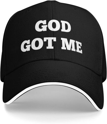 God Got Me Baseball Hats Running Caps for Girlfriends Black in Saudi Arabia