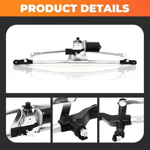 Front Windshield Wiper Motor and Linkage Assembly Compatible with 2007-2018 JK/JL 2018 JK 602-105AS 55077859AB 55077859AD in Saudi Arabia