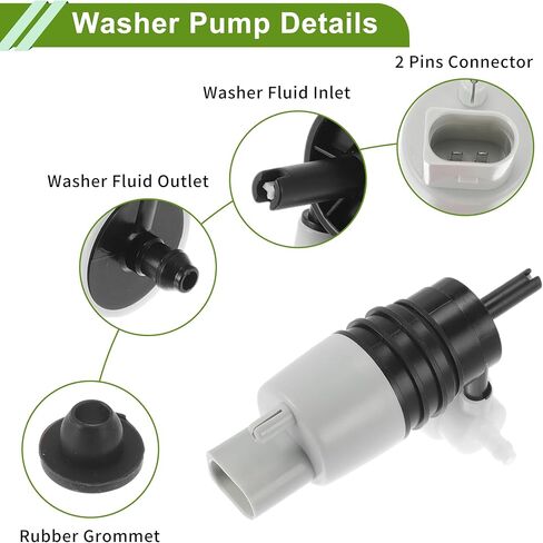 ACROPIX Windshield Washer Pump W/Grommet for Mercedes Benz G63 for AMG 2019-2021 Front Washer Fluid Pump Windshield Wiper Pump No.A0998660021 1 Set in Saudi Arabia
