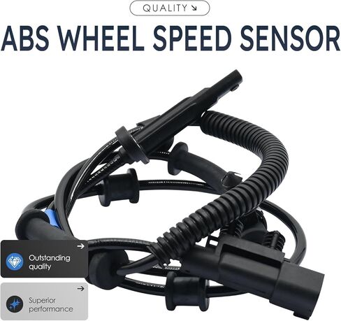 2Pcs Front Left and Right Abs Wheel Speed Sensor Compatible with Jeep Durango Grand Cherokee Wk 68250887Aa Als2897 W/Adaptive Cruise Control 16 17 18 19 20 21 22 23 24 in Saudi Arabia